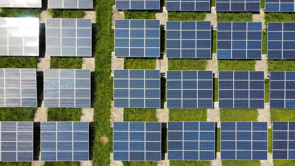 white and blue solar panels in San Diego California